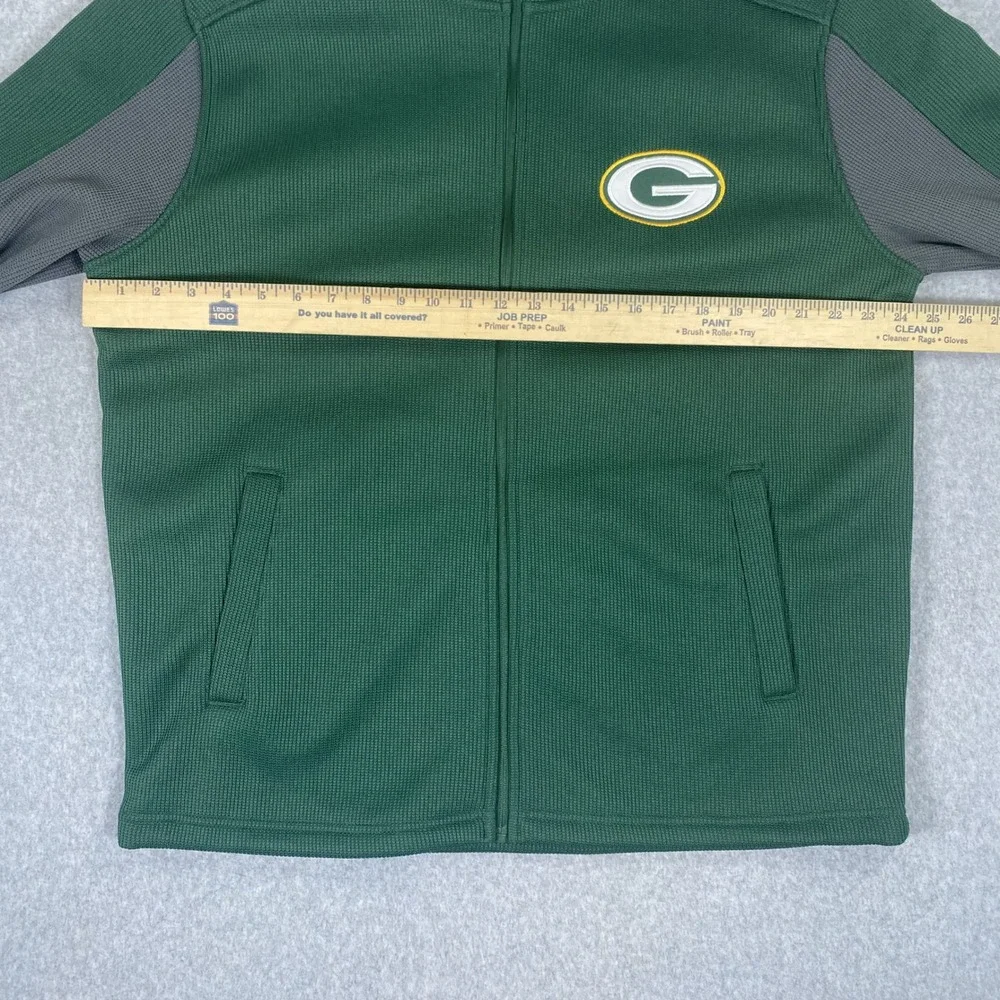 NFL Green Bay Packers Jacket Mens XL Green Full Zip Fleece G-III Apparel Group